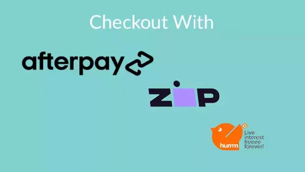 Checkout with Afterpay Zip and Hum