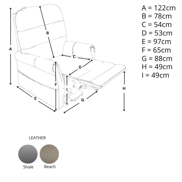 Stirling Lift Chair - Large (Leather) - Image 3