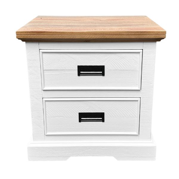 Hampton East 2dr Bedside Table